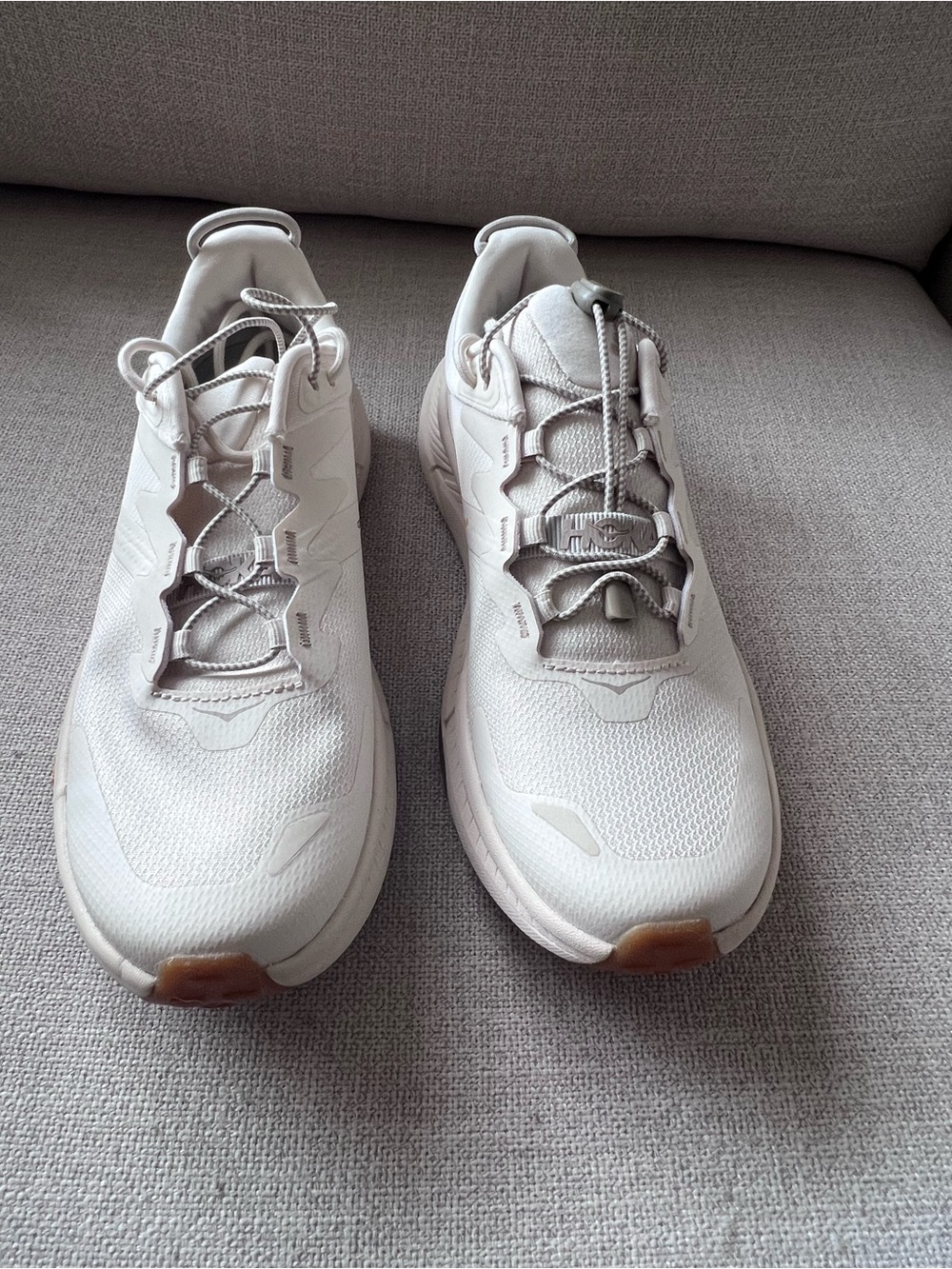 Hoka Women's Transport Sneakers with Tan Accents - New, Never Worn